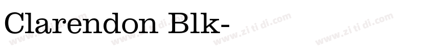 Clarendon Blk字体转换